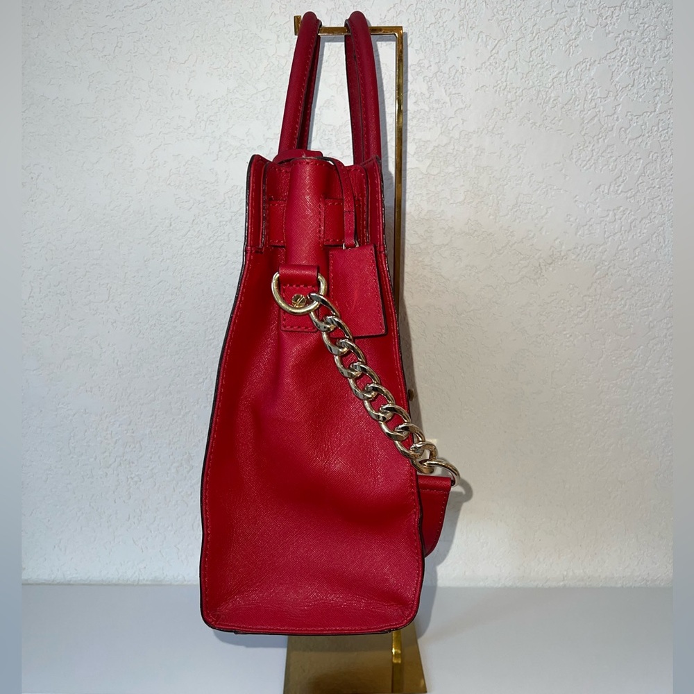 🌶️Michael Kors Hamilton Saffiano Leather Large Tote Shoulder Bag - Picture 6 of 13